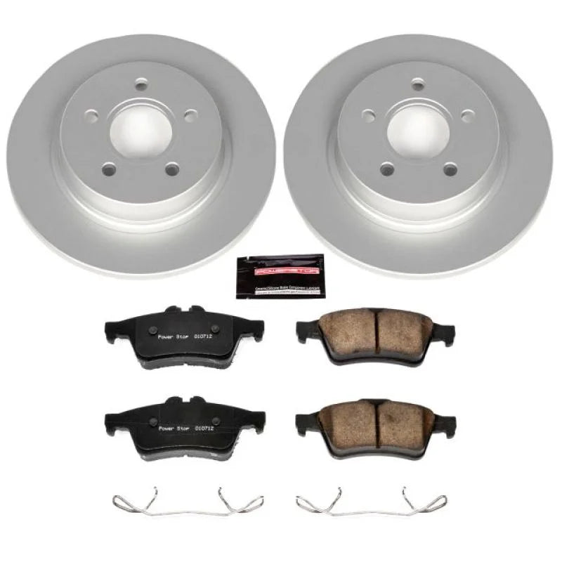 PowerStop Z23 Evolution Sport Coated Rear Brake Kit fits 2008-2013 Volvo C30 / 2006-2013 Volvo C70 / 2004-2011 Volvo S40 /...