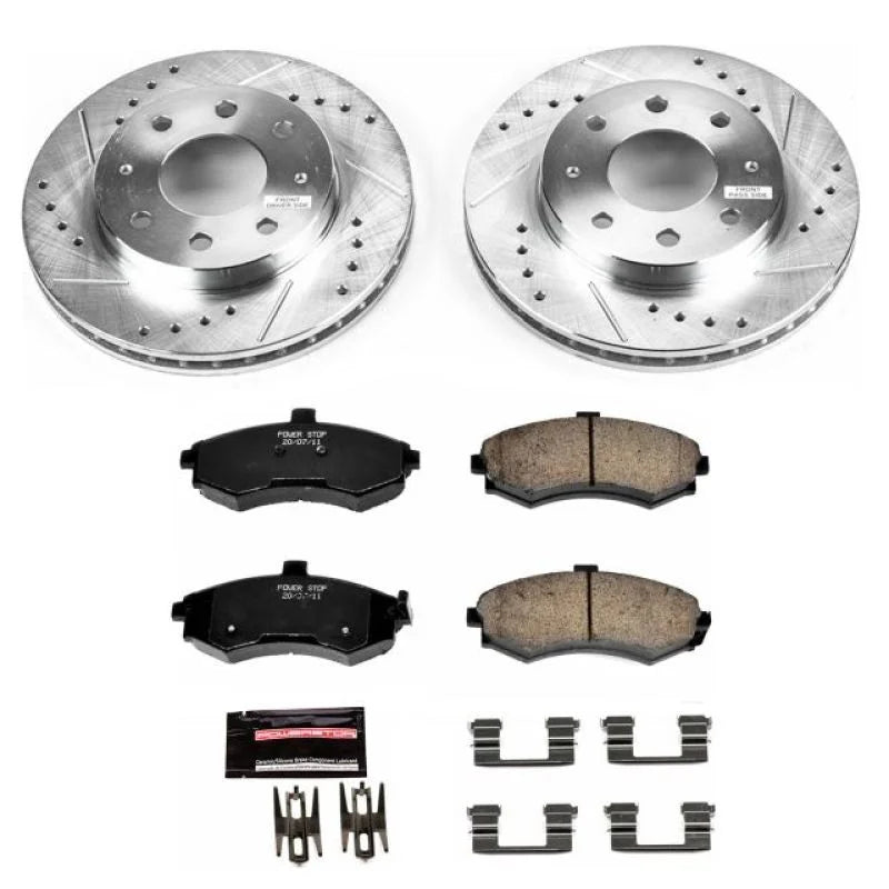 PowerStop Z23 Evolution Sport Front Brake Kit fits 2002-2005 Hyundai Elantra Gls - Main Product View