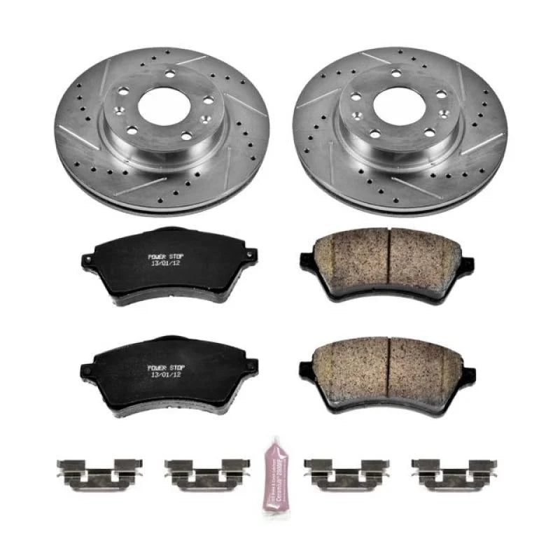 PowerStop Z23 Evolution Sport Front Brake Kit fits 2002-2005 Land Rover Freelander - Main Product View