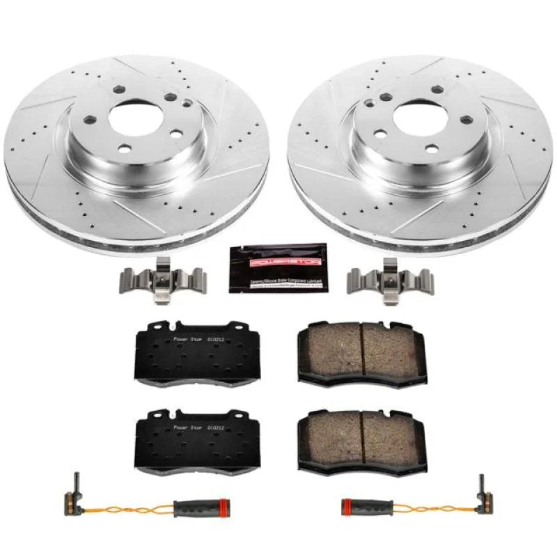 PowerStop Z23 Evolution Sport Front Brake Kit fits 2003 Mercedes-Benz SL500 - Main Product View