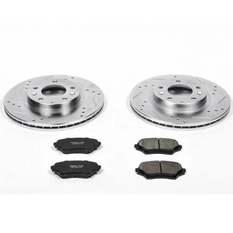 PowerStop Z23 Evolution Sport Front Brake Kit fits 2006-2015 Mazda Mx-5 / Mx-5 Miata - Main Product View
