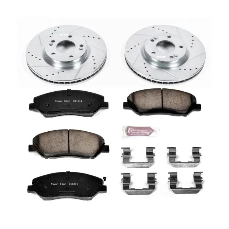 PowerStop Z23 Evolution Sport Front Brake Kit fits 2007-2009 Hyundai Santa Fe Gls - Main Product View