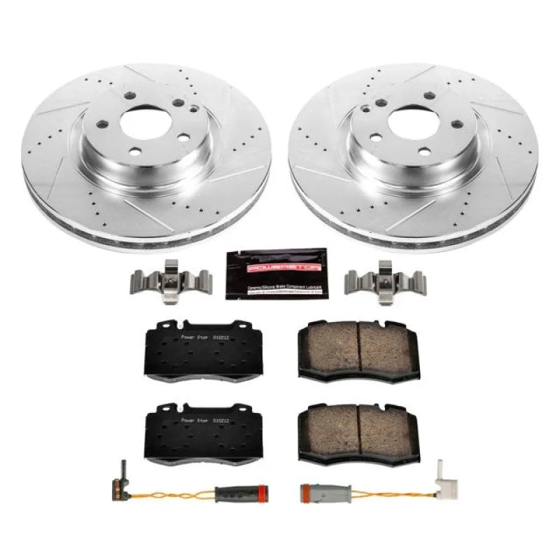 PowerStop Z23 Evolution Sport Front Brake Kit fits 2007-2009 Mercedes-Benz E350 - Main Product View