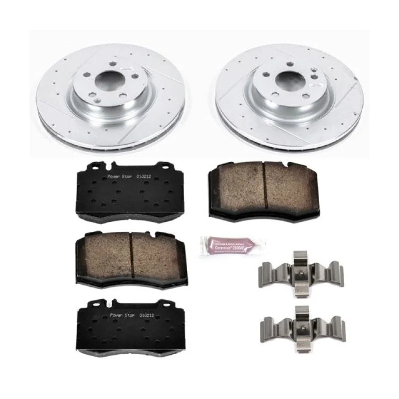 PowerStop Z23 Evolution Sport Front Brake Kit fits 2007-2009 Mercedes-Benz E550 - Main Product View