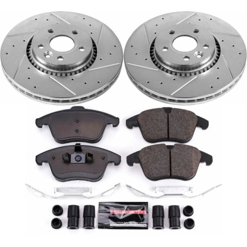 PowerStop Z23 Evolution Sport Front Brake Kit fits 2008-2015 Land Rover LR2 - Main Product View