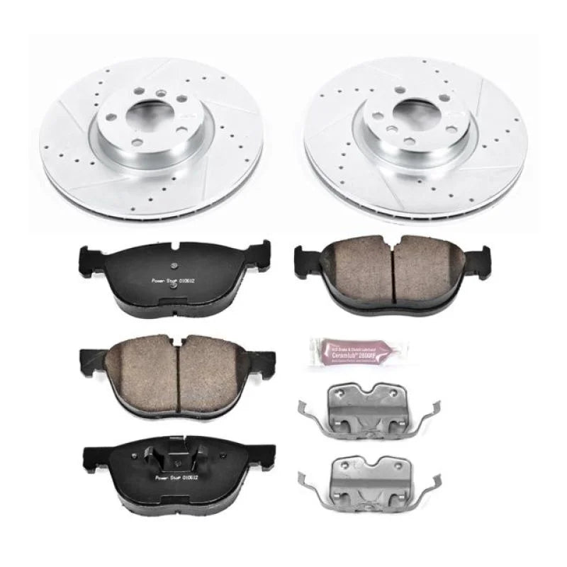 PowerStop Z23 Evolution Sport Front Brake Kit fits 2010-2013 BMW X5 XDRIVE35D / 2016-2018 BMW X5 XDRIVE40E - Main Product ...