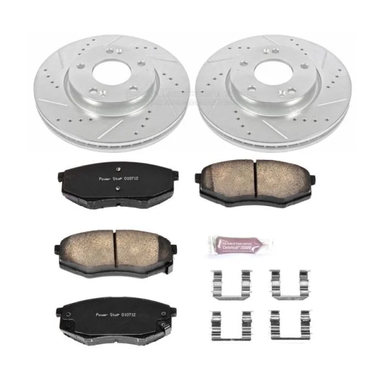 PowerStop Z23 Evolution Sport Front Brake Kit fits 2011-2012 Hyundai Tucson GL / 2010-2012 Hyundai Tucson Gls / 2011 Kia S...