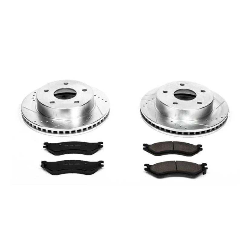 PowerStop Z23 Evolution Sport Front Brake Kit fits Dodge Ram / 2000-2001 Dodge Ram 1500 LARAMIE / 2001 Dodge Ram 1500 SLT ...