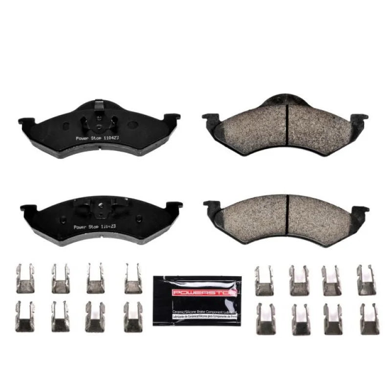 PowerStop Z23 Evolution Sport Front Brake Pads w/Hardware fits 2000-2002 Dodge Dakota / DURANGO - Main Product View