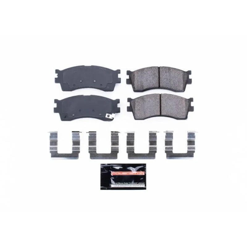 PowerStop Z23 Evolution Sport Front Brake Pads w/Hardware fits 2002-2005 Kia RIO / 2001 Kia Sephia / 2000-2004 Kia Spectra