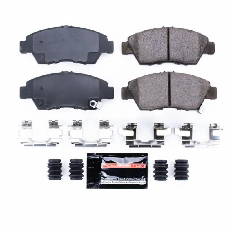 PowerStop Z23 Evolution Sport Front Brake Pads w/Hardware fits 2002-2006 Acura RSX / 1993-1995 Honda Civic EX / 2004-2005 ...