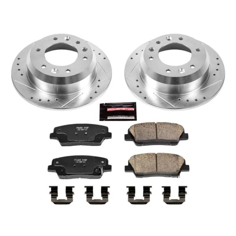 PowerStop Z23 Evolution Sport Rear Brake Kit fits 2007-2008 Hyundai Entourage / 2007-2008 Hyundai Entourage Gls / 2007 Hyu...