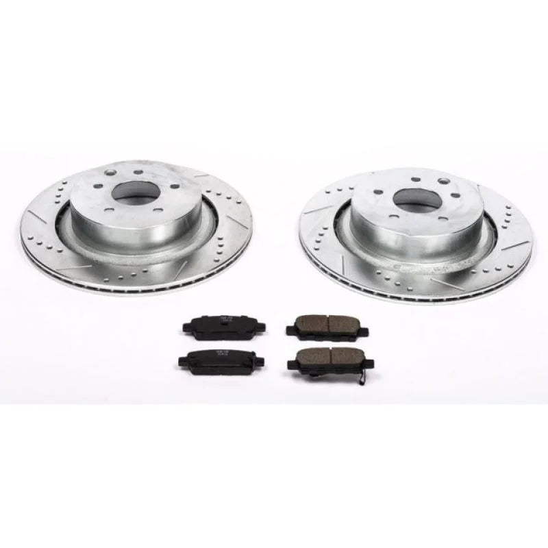 PowerStop Z23 Evolution Sport Rear Brake Kit fits 2007-2008 Infiniti G35 SPORT / 2008-2013 Infiniti G37 / 2012-2013 Infini...