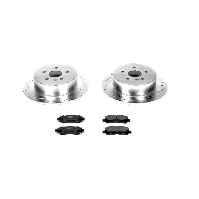 PowerStop Z23 Evolution Sport Rear Brake Kit fits 2008-2013 Toyota Highlander - Main Product View