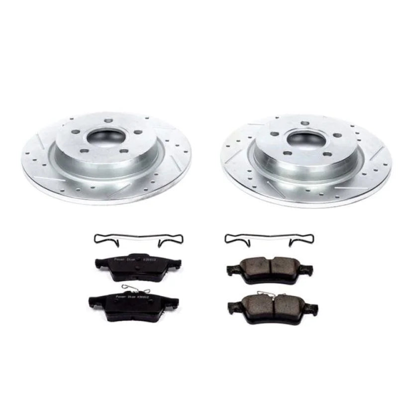 PowerStop Z23 Evolution Sport Rear Brake Kit fits 2008-2013 Volvo C30 / 2006-2013 Volvo C70 / 2004-2011 Volvo S40 / 2006-2...
