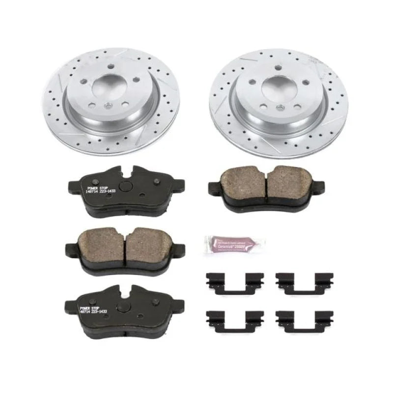 PowerStop Z23 Evolution Sport Rear Brake Kit fits BMW Z4 / 2009-2010 BMW Z4 SDRIVE30I - Main Product View