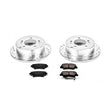 Load image into Gallery viewer, PowerStop Z23 Evolution Sport Rear Brake Kit fits Hyundai Sonata / 2008-2010 Hyundai Sonata Gls - Main Product View