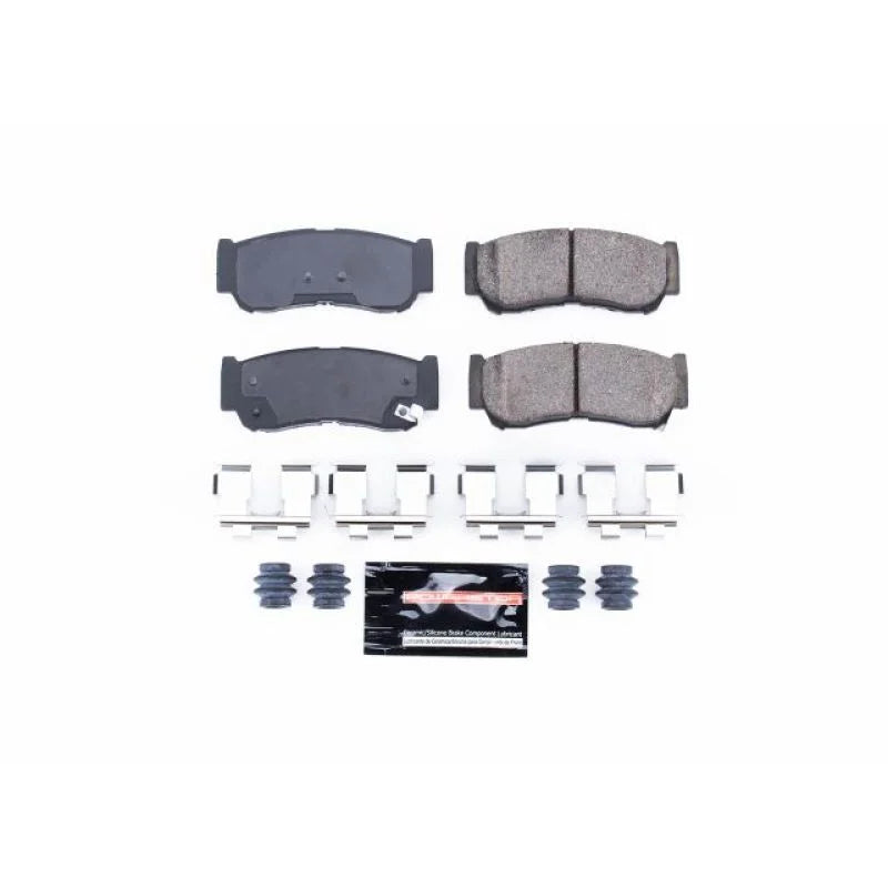PowerStop Z23 Evolution Sport Rear Brake Pads w/Hardware fits 2007-2009 Hyundai Santa Fe Gls - Main Product View