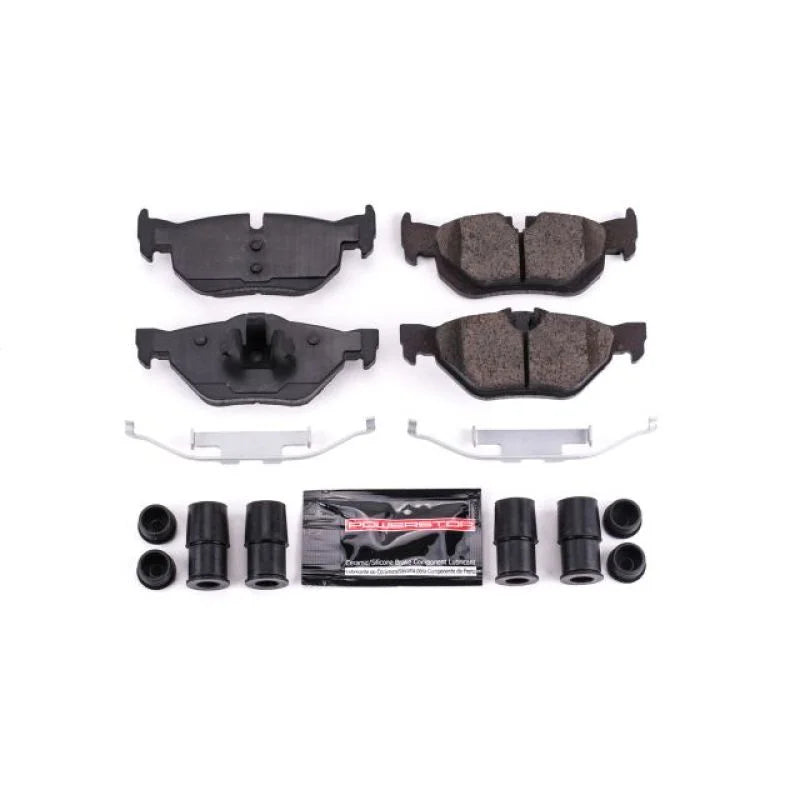 PowerStop Z23 Evolution Sport Rear Brake Pads w/Hardware fits 2008-2013 BMW 128I / 2006 BMW 325I / 2007-2013 BMW 328I / 20...