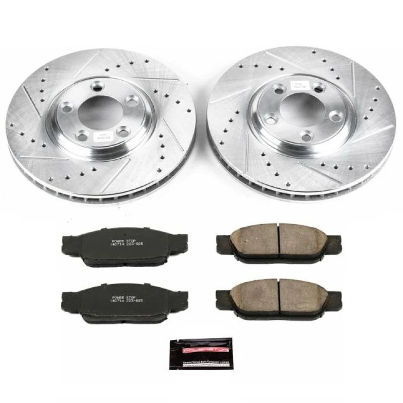 PowerStop Z23 Front Brake Kit fits 2002-2005 Ford Thunderbird / 2000-2002 Jaguar S-Type / 2000-2005 Lincoln LS / 2005 2006...