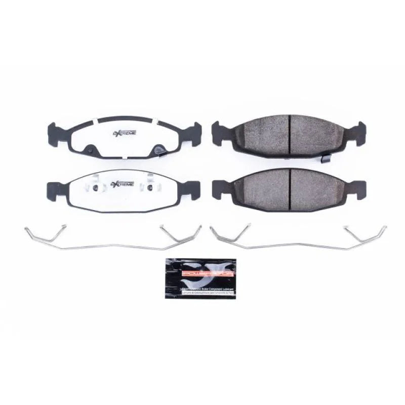 PowerStop Z26 Extreme Street Brake Pads w/Hardware Front fits 1999-2003 Jeep Grand Cherokee - Main Product View