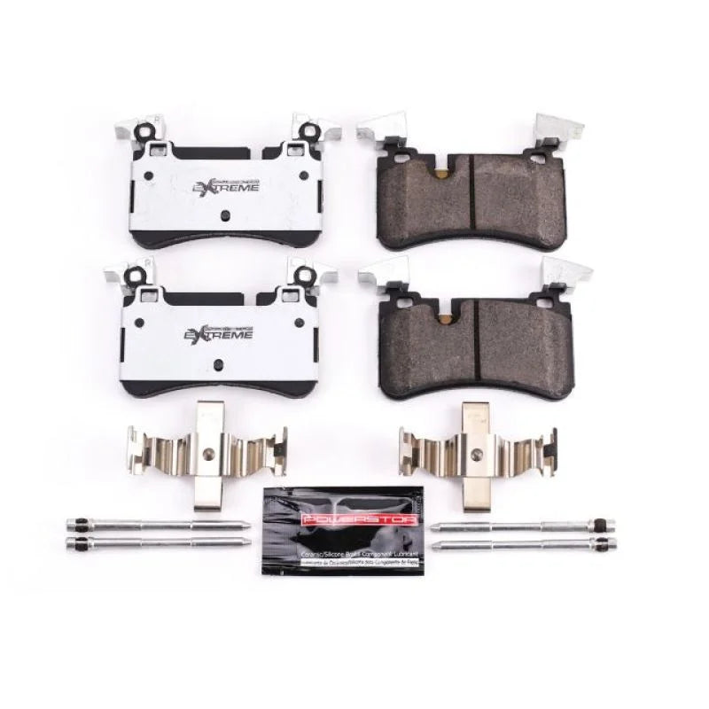 PowerStop Z26 Extreme Street Rear Brake Pads w/Hardware fits 63 Mercedes-Benz C63 / 2008-2013 Mercedes-Benz C63 Amg / 2007...