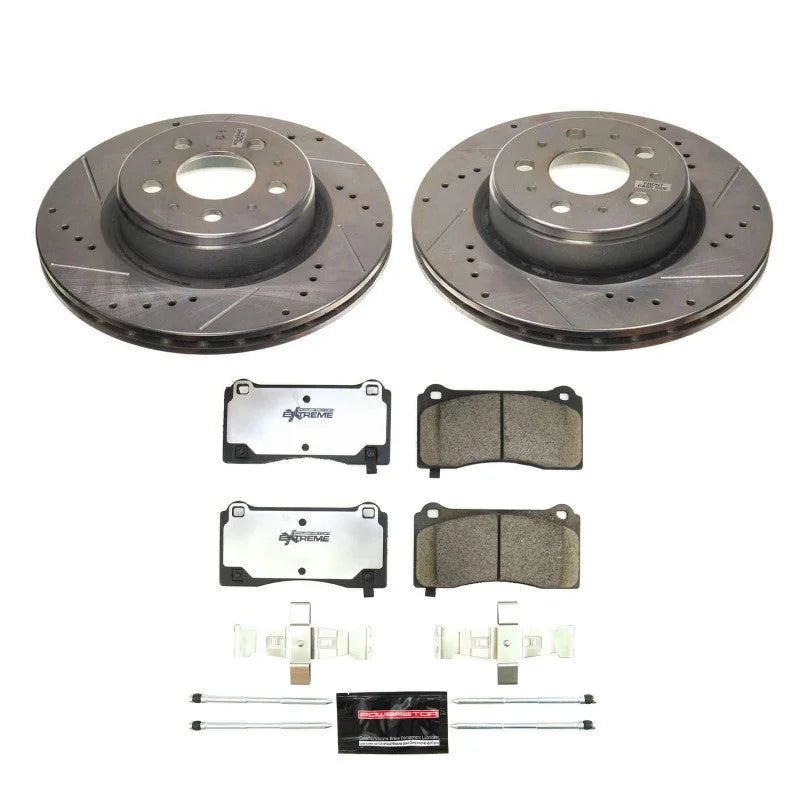 PowerStop Z26 Street Brake Kit fits 2017-2019 Tesla 3 / 2017-2021 Tesla 3 Long Range / 2020-2021 Tesla 3 Standard Plus