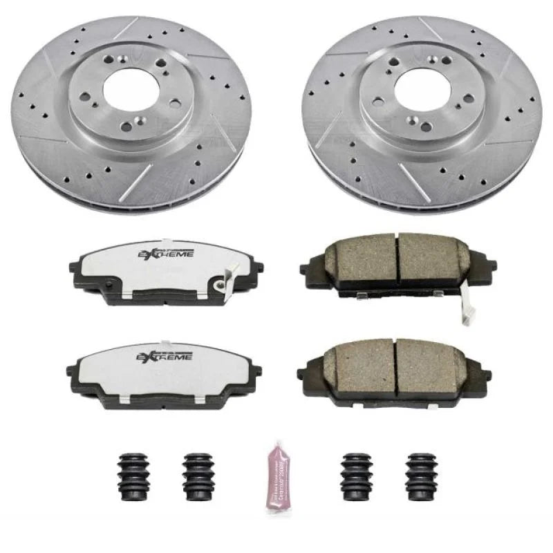PowerStop Z26 Street Warrior Brake Kit Front fits 2000-2009 Honda S2000 / 2008-2009 Honda S2000 CR - Main Product View