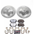 Load image into Gallery viewer, PowerStop Z26 Street Warrior Brake Kit Rear fits 2005-2009 Audi A4 / A4 Quattro - Main Product View