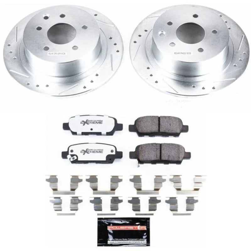 PowerStop Z26 Street Warrior Brake Kit Rear fits 2007-2010 Nissan Altima - Main Product View