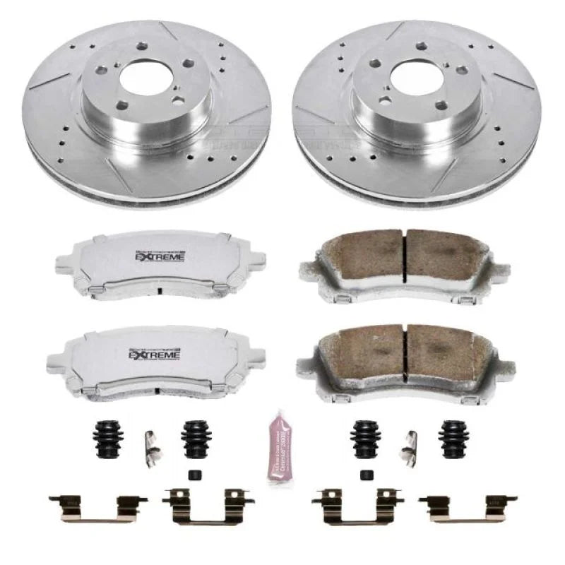 PowerStop Z26 Street Warrior Brake Kit fits 1998-2002 Subaru Forester / 1998-2001 Subaru Impreza / 1997-2002 Subaru Legacy...