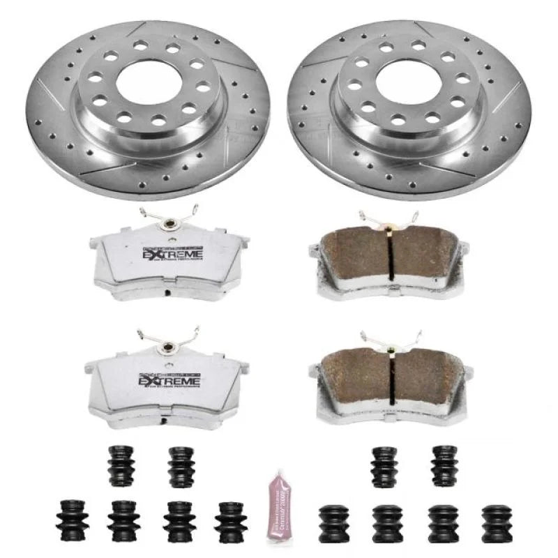 PowerStop Z26 Street Warrior Brake Kit fits 2002-2006 Audi A4 / A4 Quattro - Main Product View