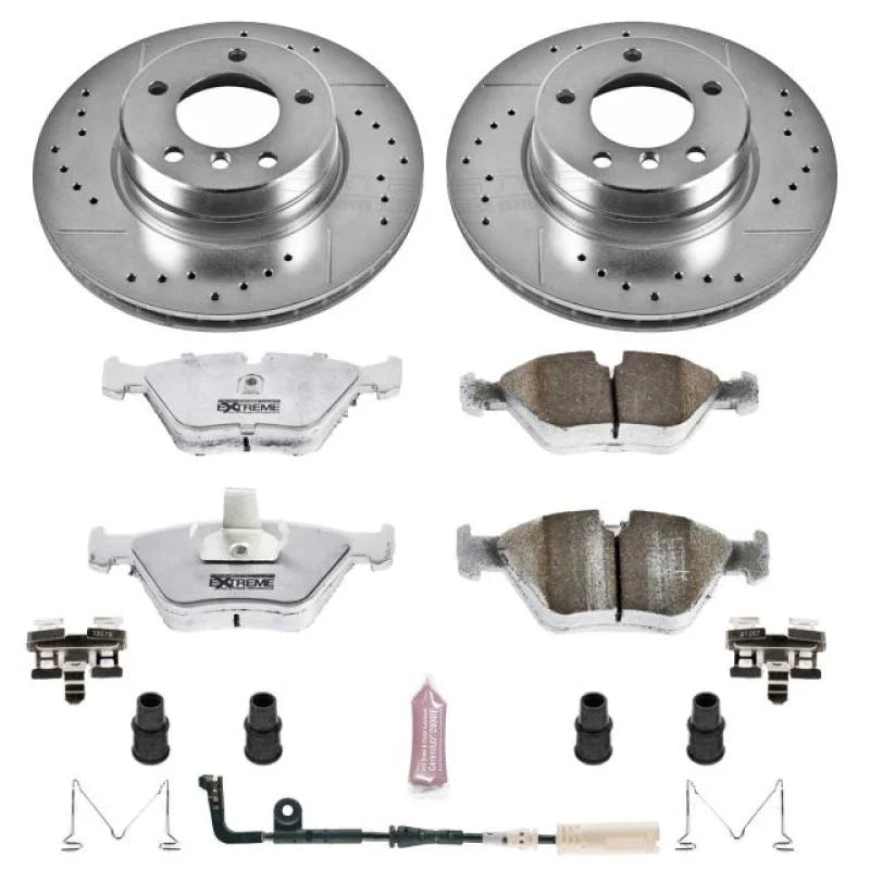 PowerStop Z26 Street Warrior Brake Kit fits 2004-2005 BMW 525I - Main Product View