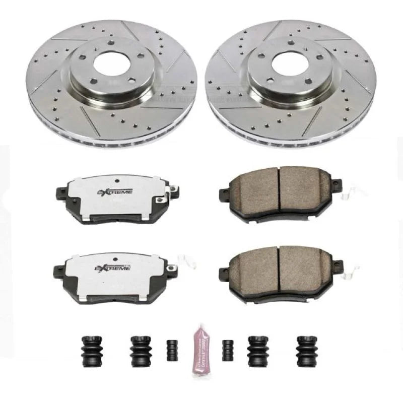 PowerStop Z26 Street Warrior Brake Kit fits 2007-2008 Nissan Maxima SE / 2006-2007 Nissan Murano S - Main Product View
