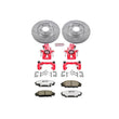 Load image into Gallery viewer, PowerStop Z26 Street Warrior Brake Kit w/Calipers Front fits 2000-2009 Honda S2000 / 2008-2009 Honda S2000 CR
