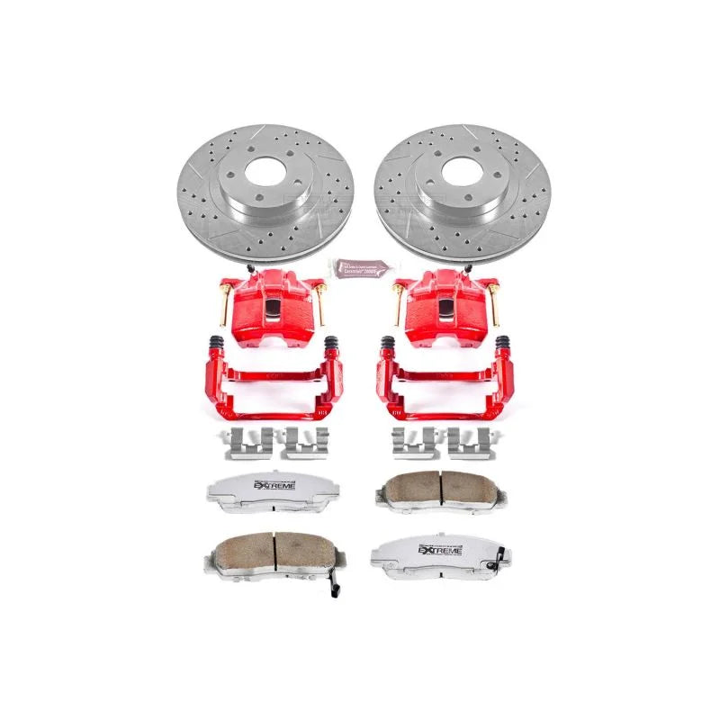 PowerStop Z26 Street Warrior Brake Kit w/Calipers Front fits 2003-2007 Honda Accord