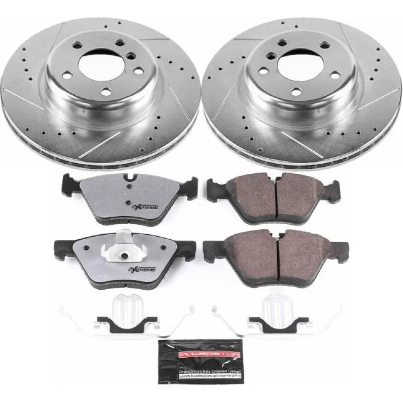 PowerStop Z26 Street Warrior Front Brake Kit fits 2011-2016 BMW 528I / 2012-2016 BMW 528I Xdrive - Main Product View
