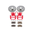 Load image into Gallery viewer, PowerStop Z26 Street Warrior Front Brake Kit w/Calipers fits 2003-2008 Pontiac Vibe / 2003-2006 Pontiac Vibe GT / 2003-200...