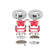 Load image into Gallery viewer, PowerStop Z26 Street Warrior Front Brake Kit w/Calipers fits 2007-2008 Honda Fit