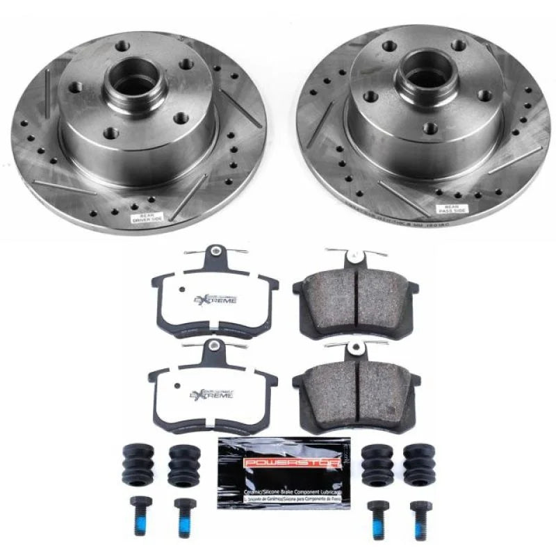 PowerStop Z26 Street Warrior Rear Brake Kit fits 1996-1997 Audi A4 - Main Product View
