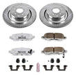 Load image into Gallery viewer, PowerStop Z26 Street Warrior Rear Brake Kit fits 2007-2008 Infiniti G35 SPORT / 2008-2013 Infiniti G37 / 2012-2013 Infinit...