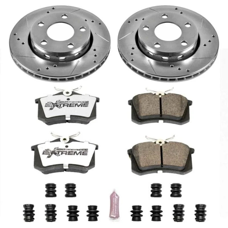 PowerStop Z26 Street Warrior Rear Brake Kit fits Audi S4 / 2001-2002 Audi S4 Avant / 2000-2002 Audi S4 - Main Product View