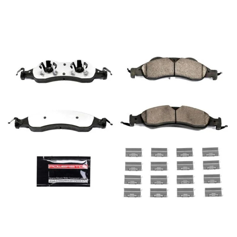 PowerStop Z36 & Tow Front Brake Pads w/Hardware fits 2007-2009 Ford Expedition / 2008 2009 Ford Expedition EL / 2007-2009 ...