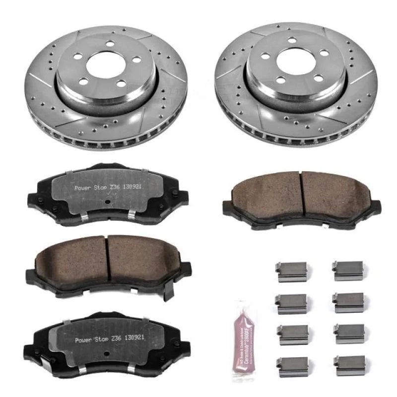 PowerStop Z36 Truck & Tow Brake Kit Front fits 2010-2011 Dodge Nitro Detonator / 2007-2009 Dodge Nitro R/T / 2009-2011 Dod...