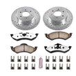 Load image into Gallery viewer, PowerStop Z36 Truck &amp; Tow Front Brake Kit fits 2000-2002 Dodge Dakota / DURANGO - Main Product View
