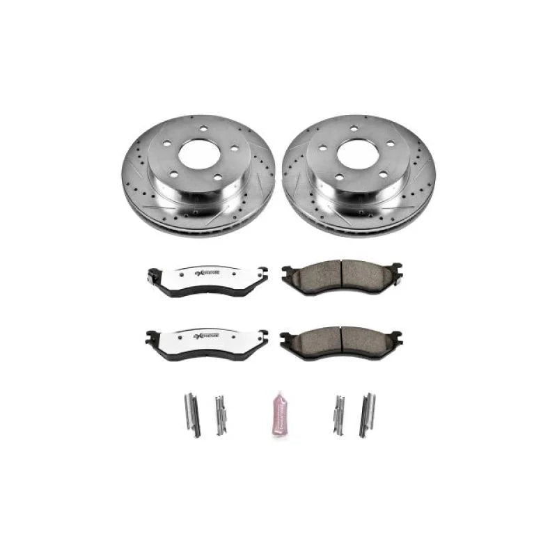 PowerStop Z36 Truck & Tow Front Brake Kit fits Dodge Ram / 2000-2001 Dodge Ram 1500 LARAMIE / 2001 Dodge Ram 1500 SLT / Ra...