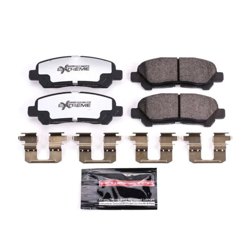 PowerStop Z36 Truck & Tow Rear Brake Pads w/Hardware fits 2008-2013 Toyota Highlander - Main Product View