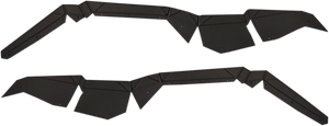 Powermadd Fender Flare Extension Kit - Rear 62002 - Main Product View