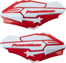 Load image into Gallery viewer, Powermadd Handguards - Red/White 34422 - Main Product View