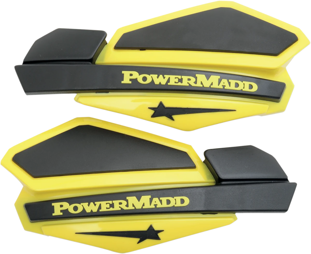 Powermadd Handguards - Yellow/Black - Side View